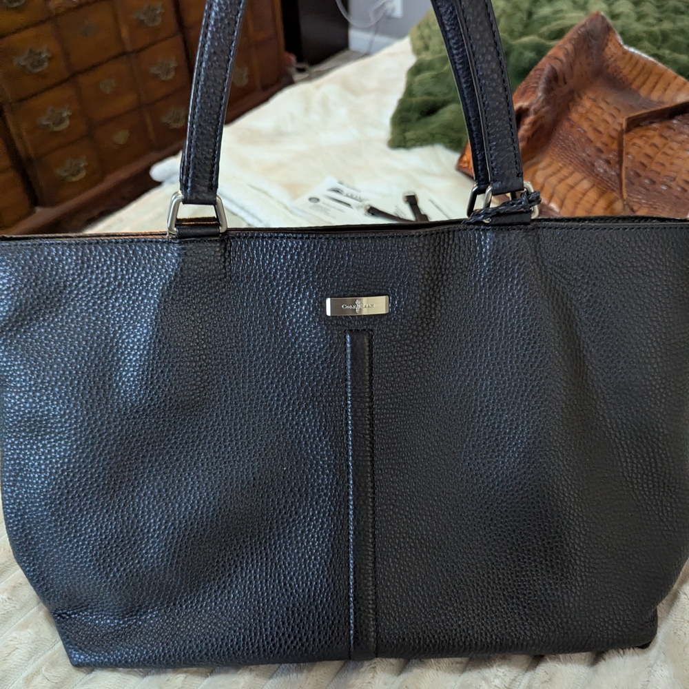 Cole Haan Black Textured Tote